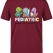 Cute Pediatrics Printed Short Sleeve Burgundy T-Shirt (100% Cotton Jersey Fabric)