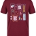Dentist World Printed Short Sleeve Burgundy T-Shirt (100% Cotton Jersey Fabric)