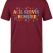 Emergency Service Nurse Printed Short Sleeve Burgundy T-Shirt (100% Cotton Jersey Fabric)