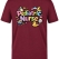 Pediatric Nurse Printed Short Sleeve Burgundy T-Shirt (100% Cotton Jersey Fabric)