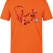 Blumen-Stethoskop Bedrucktes Kurzarm T-Shirt in Orange (100% Baumwoll-Jersey)