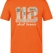 Floral 112 Emergency Service Printed Short Sleeve Orange T-Shirt (100% Cotton Jersey Fabric)