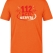 112 Emergency Heroes Printed Short Sleeve Orange T-Shirt (100% Cotton Jersey Fabric)