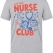 Night Shift Bedrucktes Kurzarm T-Shirt in Grau meliert (100% Baumwoll-Jersey)