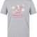 Nurse Life Bedrucktes Kurzarm T-Shirt in Grau meliert (100% Baumwoll-Jersey)