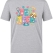 Cute Veterinarian Printed Short Sleeve Grey Melange T-Shirt (100% Cotton Jersey Fabric)