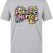 Pädiatrie-Krankenschwester Bedrucktes Kurzarm T-Shirt in Grau meliert (100% Baumwoll-Jersey)