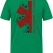 Vintage Emergency Service Printed Short Sleeve Brazil Green T-Shirt (100% Cotton Jersey Fabric)