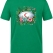 Botanical Nurse Cap Printed Short Sleeve Brazil Green T-Shirt (100% Cotton Jersey Fabric)
