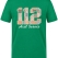 Floral 112 Emergency Service Printed Short Sleeve Brazil Green T-Shirt (100% Cotton Jersey Fabric)