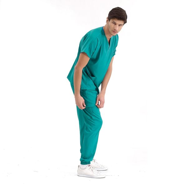 Surgery Green Jogger Lux Lycra Greys Suit