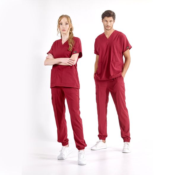 Bordo Jogger Lüks Likralı Greys Takım