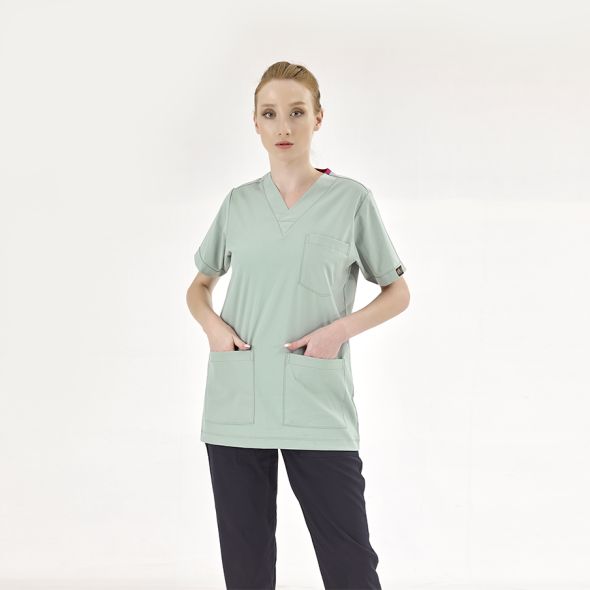 Mint Green Silva Lux Lycra Single Top