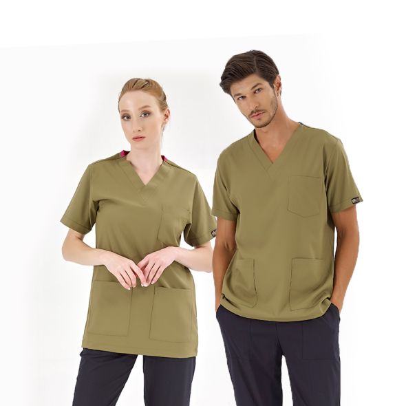 Khaki Silva Lux Lycra Single Top
