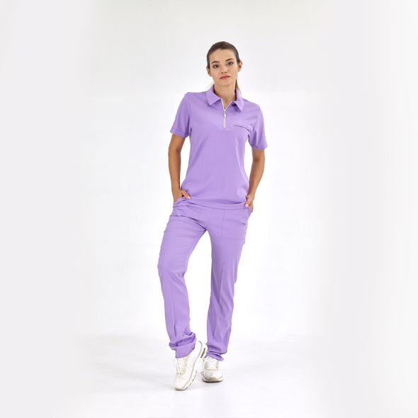 Lilac Polo Lux Lycra Suit