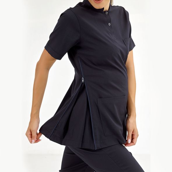 Navy Blue Pregnant Uniform (Lux Lycra)