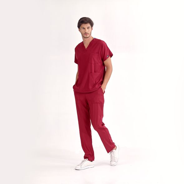 Bordo Lüks Likralı Greys Takım