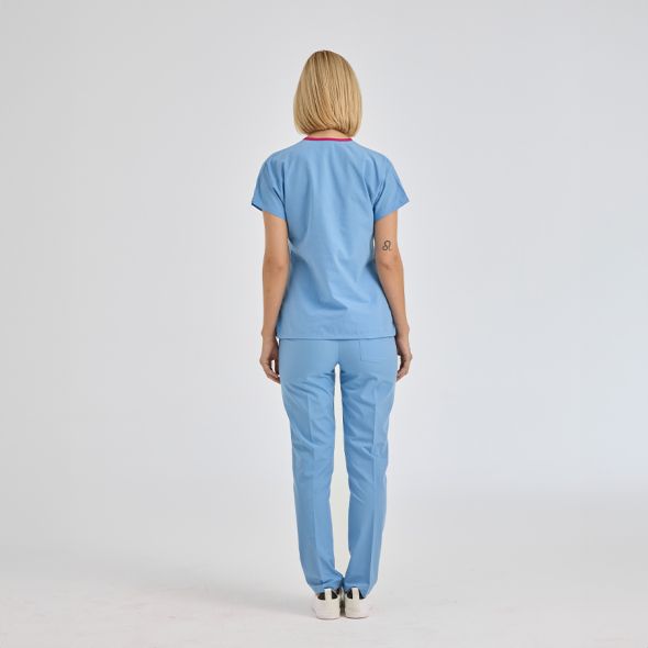 Light Blue Dr Greys Tericoton Suit (Thin Fabric)