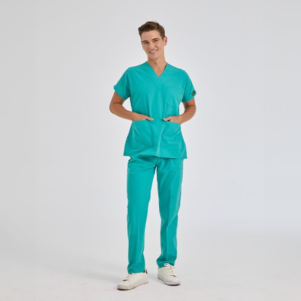 Benetton Yeşili Dr Greys Terikoton Takım (İnce Kumaş)