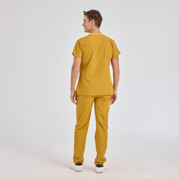 Mustard Dr Greys Tericoton Suit (Thin Fabric)