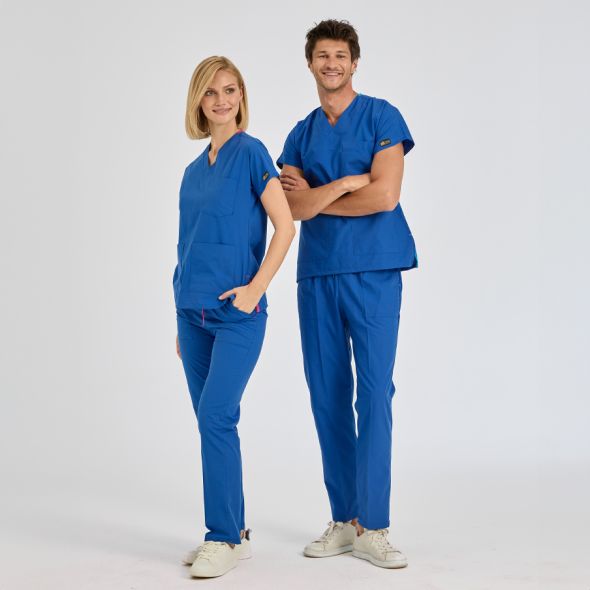 Sax Blue Dr Greys Tericoton Suit (Thin Fabric)