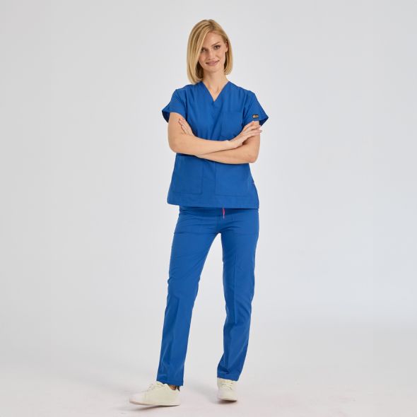 Sax Blue Dr Greys Tericoton Suit (Thin Fabric)