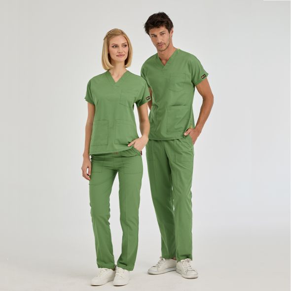 Pistachio Green Dr Greys Tericoton Suit (Thin Fabric)