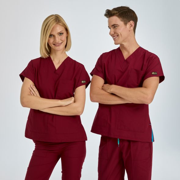 Bordo Dr Greys Terikoton Takım (İnce Kumaş)