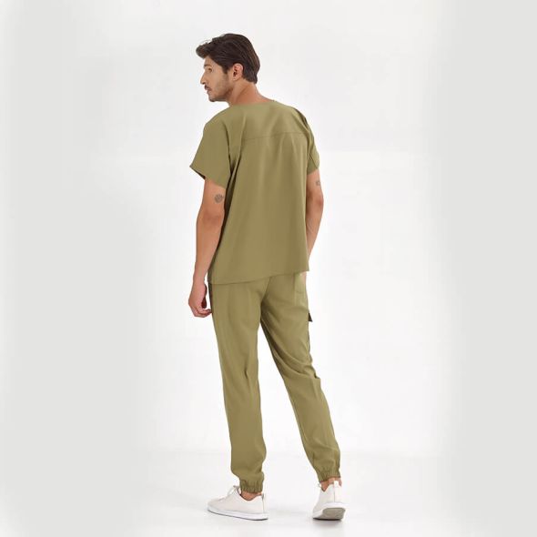 Haki Basic Lüks Likra Takım