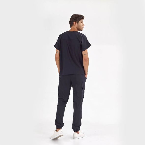 Lacivert Basic Lüks Likra Takım