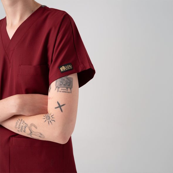 Bordo Dr. Greys Best Likra Takım