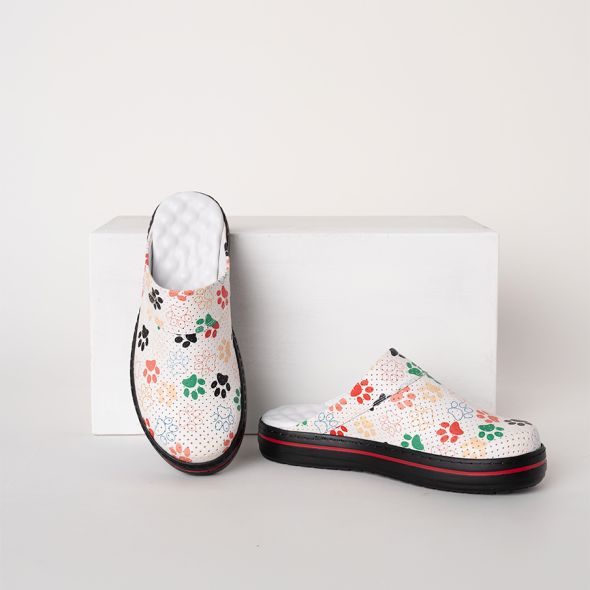 Paw Pattern Classic Greys Life Sabo Slippers