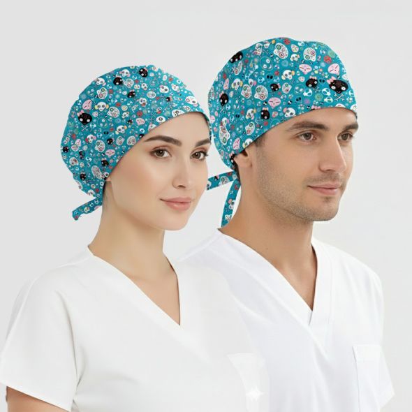 Carnival Patterned Cap (Cotton Lycra Fabric)