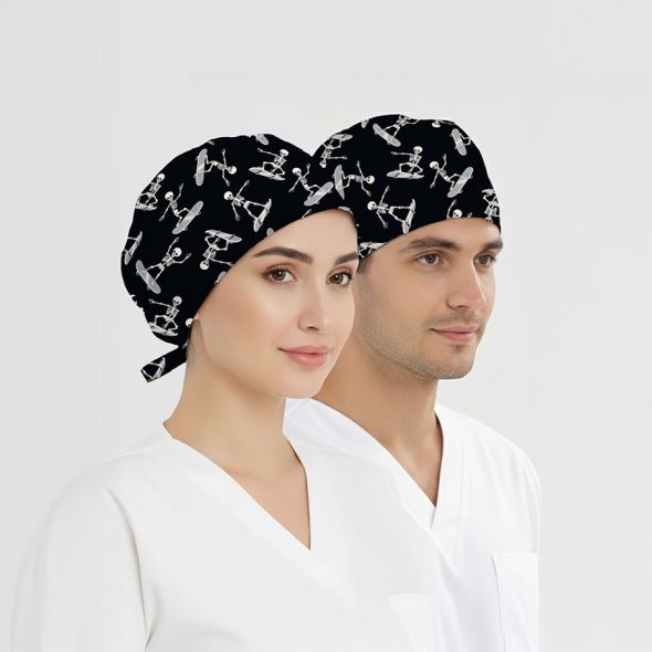 Kayan Ruhlar Desenli Bone (Cotton Likra Kumaş)