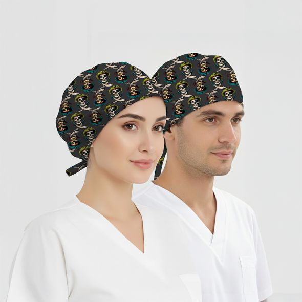 Korsan Desenli Bone (Cotton Likra Kumaş)