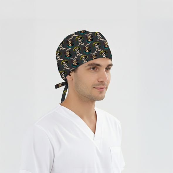 Korsan Desenli Bone (Cotton Likra Kumaş)