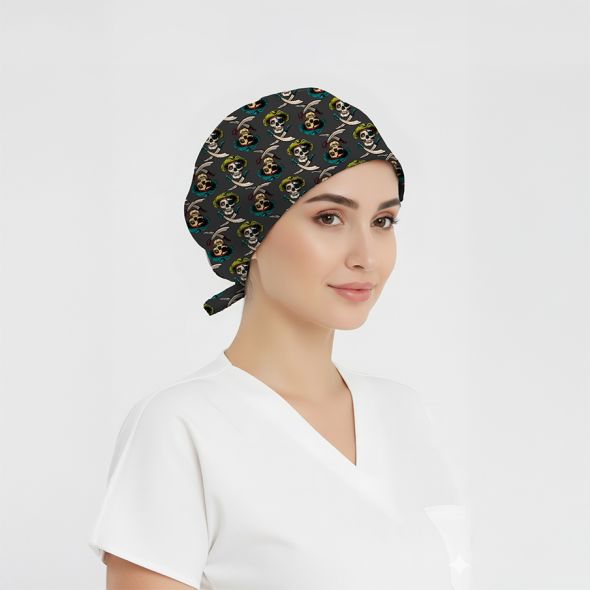 Korsan Desenli Bone (Cotton Likra Kumaş)