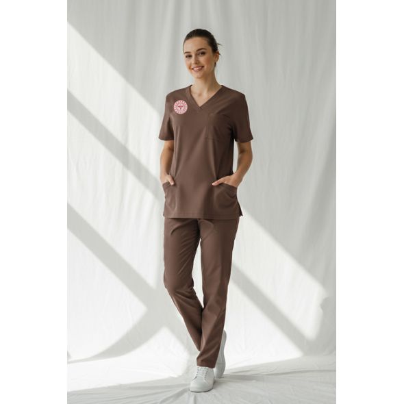 Diğer Sağlık Meslek Mensupları Forması Alt Üst Scrubs Takım (Sağlık Bakanlığı 2025 Standartlarıyla Uyumlu)-Friar Brown