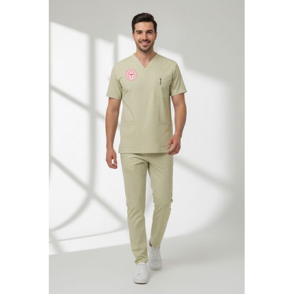 Teknisyen-Tekniker Ve Tıbbi Sekreter Forması Alt Üst Scrubs Takım (Sağlık Bakanlığı 2025 Standartlarıyla Uyumlu)-Moth