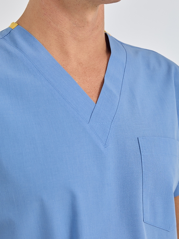 Parlement Mavisi Dr. Greys Doktor Hemşire Medikal Scrubs Takım Terikoton Kumaş