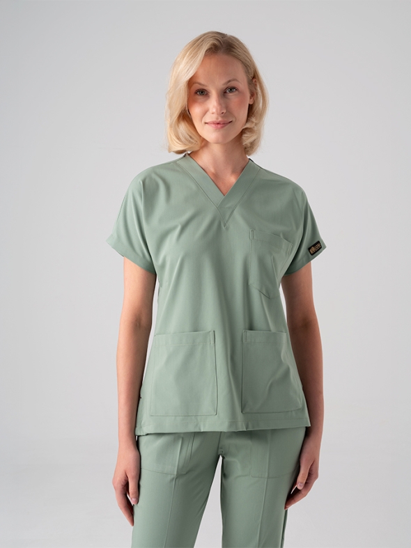 Mint Green Dr. Greys Doctor Nurse Medical Scrubs Set Best Lycra Fabric