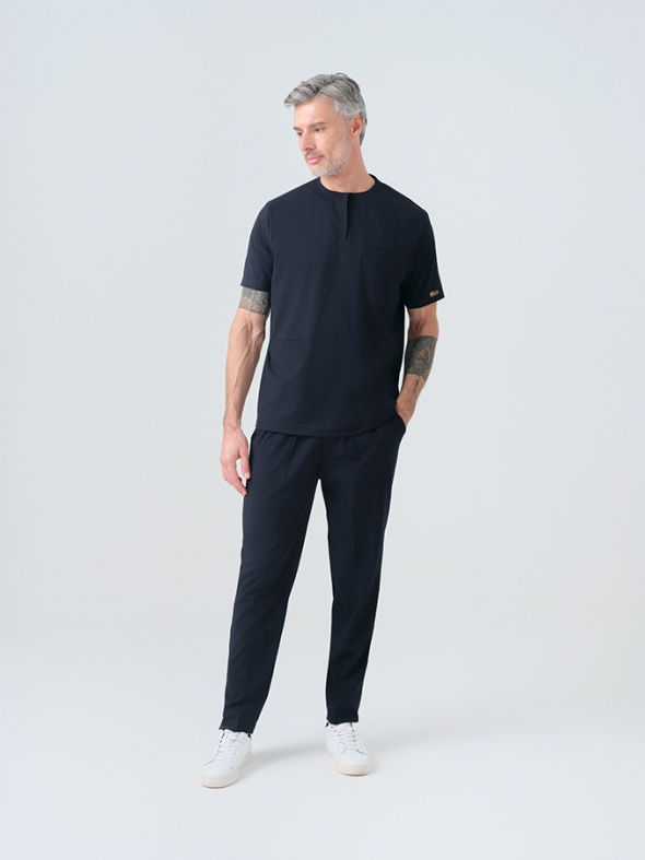 Navy Blue Cool Doctor Nurse Medical Scrubs Set Best Lycra Fabric