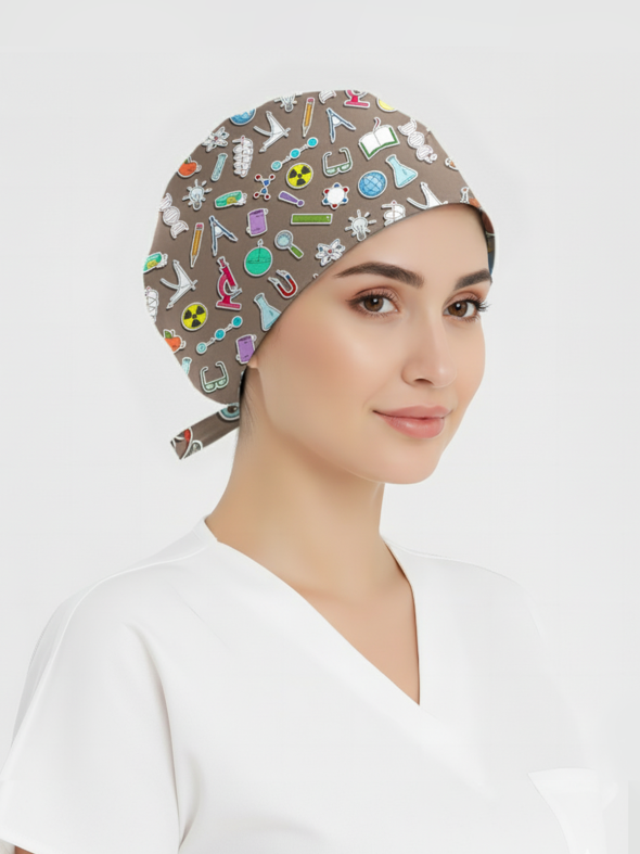 Keşif Vadisi Desenli Bone (Cotton Likra Kumaş)