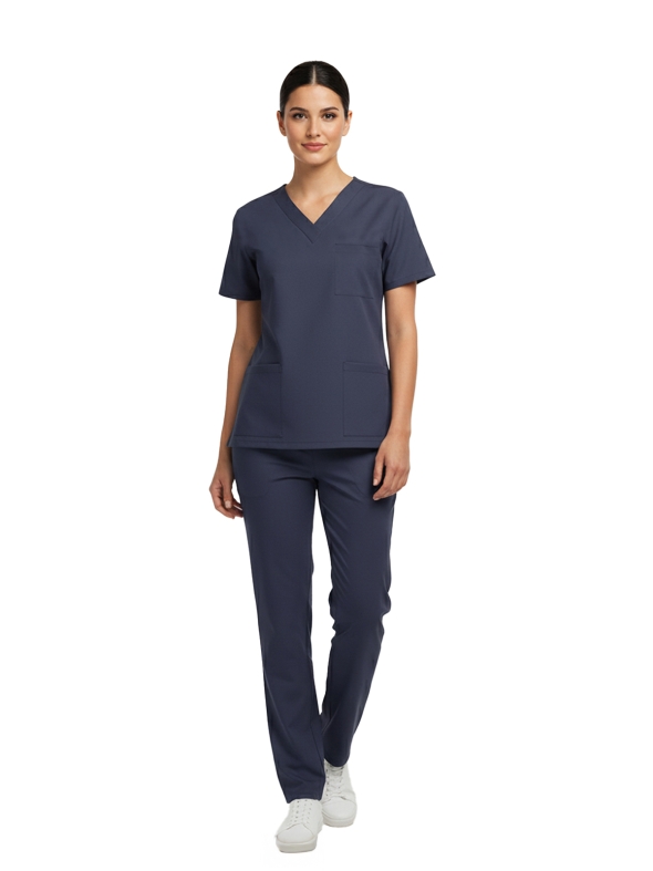 Медицинский костюм Patriot Blue Dr. Greys из люксовой стрейч-ткани