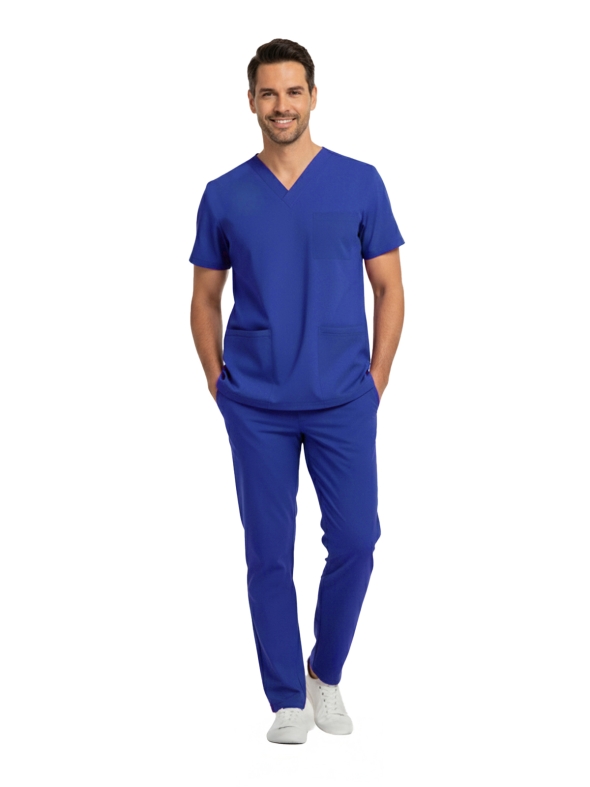 Dazzling Blue Dr. Greys Medical Scrubs Set – Luxury Stretch Fabric