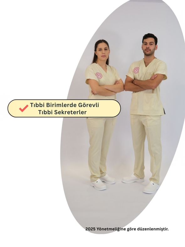 Technician & Medical Secretary Scrubs – Stretch Set | Turkey Ministry of Health – 2025 Standard – Moth