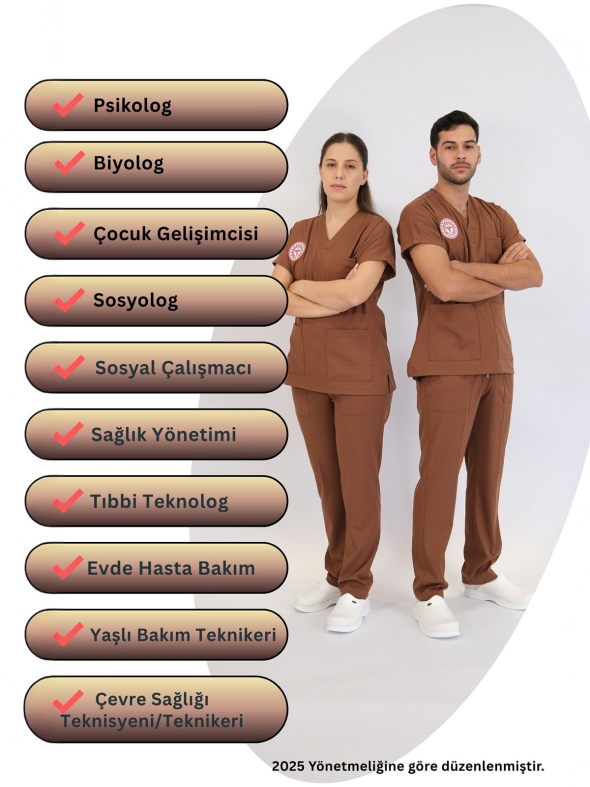 Other Healthcare Professionals Scrubs – Stretch Set | Turkey Ministry of Health – 2025 Standard – Friar Brown