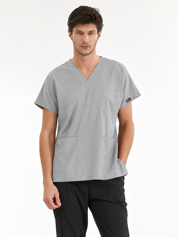 Neutral Gray Silva Lüks Likralı Tek Üst