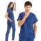 Petrolblau Dr. Greys Medizinischer Scrubs Set für Ärzte und Pflege Luxus Lycra-Stoff