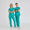 Benetton Yeşili Dr. Greys Doktor Hemşire Medikal Scrubs Takım Terikoton Kumaş